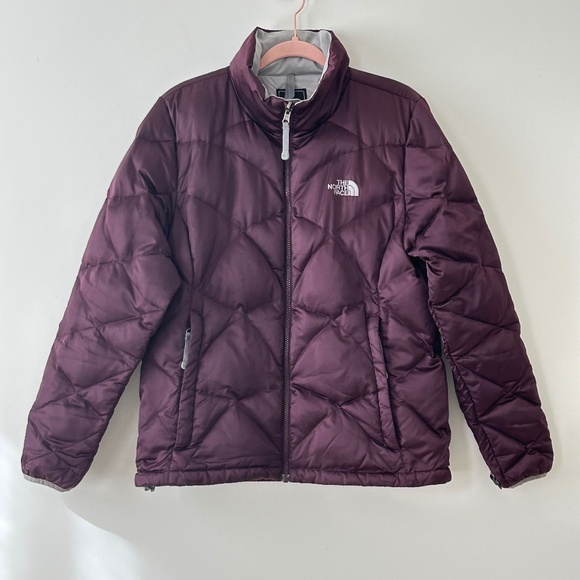 The North Face 550 Purple Down Puffer Jacket - Picture 1 of 16